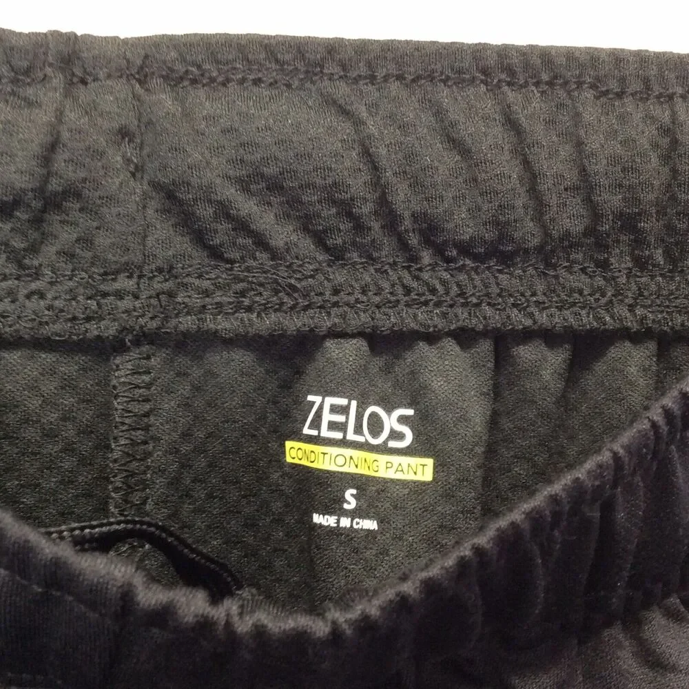 Zelos Conditioning Pants Men's Sz S Black Athleisure Workout Activewear Sports
